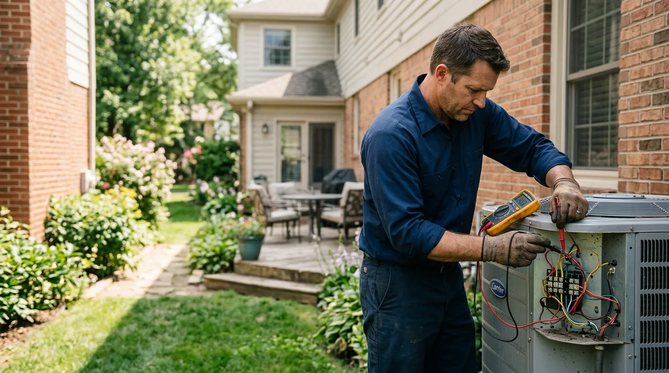 HVAC technician working near Afton, VA